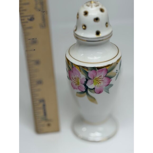 VTG Noritake Azalea Pattern 9322 Muffineer Sugar Shaker 6.5" Floral Japan White - Picture 6 of 6